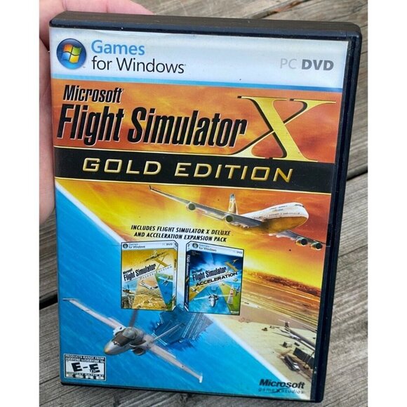 Microsoft Flight Simulator X Gold Edition PC Windows Acceleration Expansion CIB - Picture 1 of 2